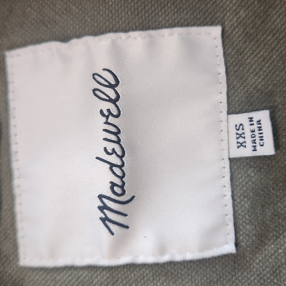 Madewell Khaki Utility Military Dispatch Cargo Green Jacket Size XXS - Picture 6 of 16